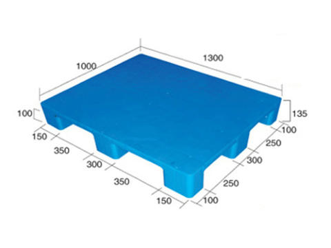 1310平板九腳（置鋼管）塑料托盤