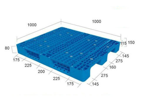 1010網格川字（置鋼管）塑料托盤