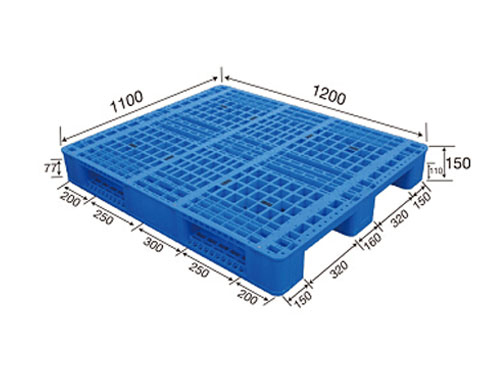 1211網格川字（置鋼管）塑料托盤