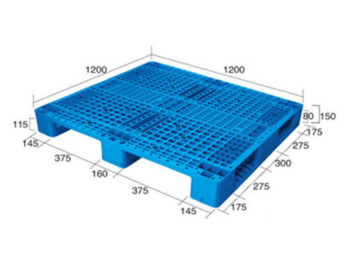 1212網格川字（置鋼管）塑料托盤