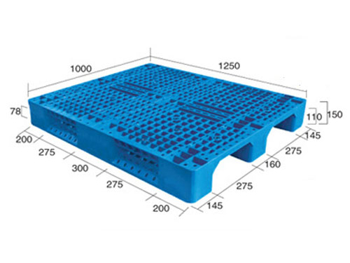12510網格川字（置鋼管）塑料托盤