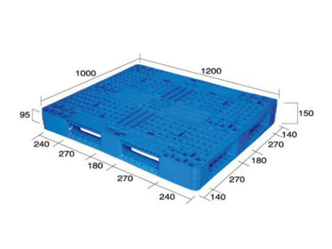 1210網格田字塑料托盤