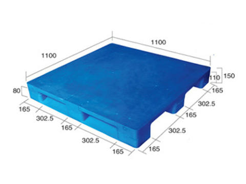 1111平板川字（置鋼管）塑料托盤