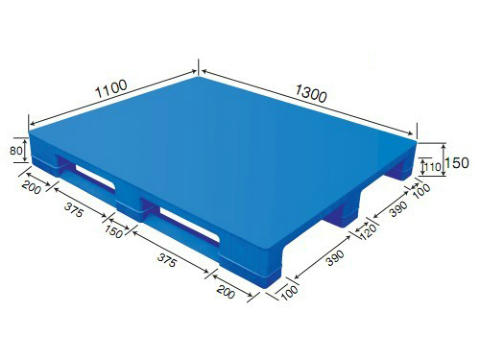 1311平板川字（內(nèi)置鋼管）塑料托盤
