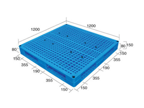 1212網格雙面（置鋼管）塑料托盤